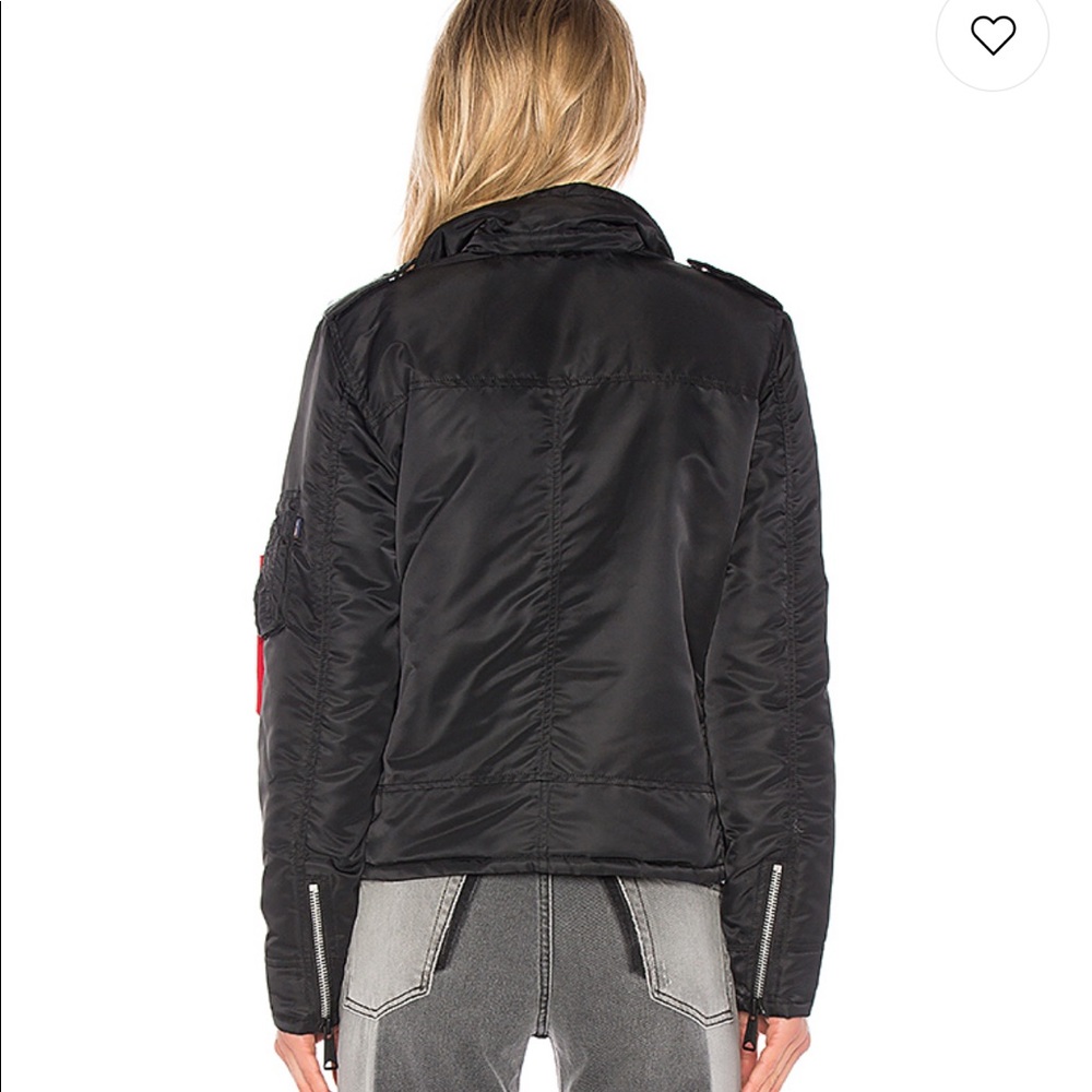 ALPHA INDUSTRIES Outlaw Biker Moto Jacket - Picture 5 of 8